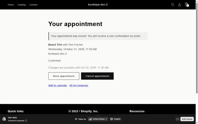 Appointment moved