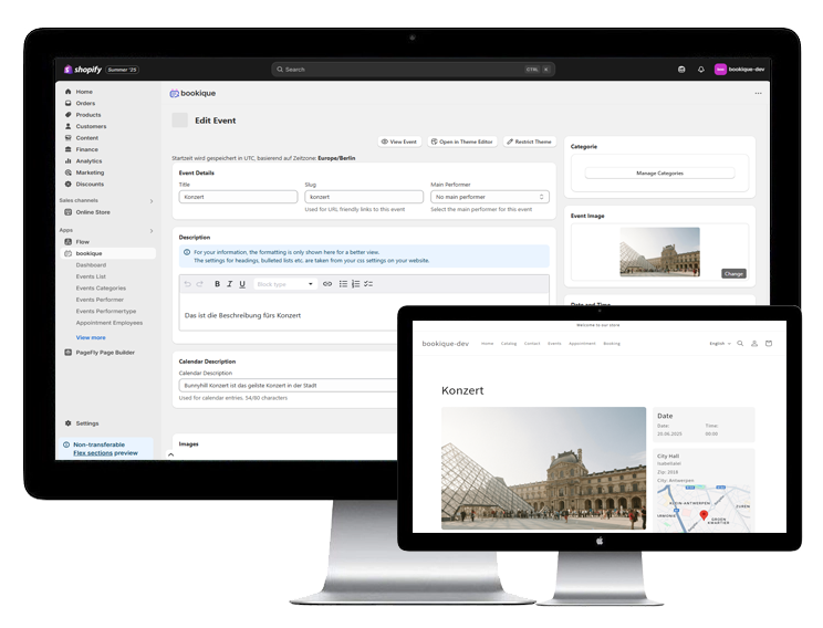 Automatic Event Landing Page Creation